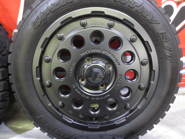 ニトロパワー/NITRO POWER SPAS12 15×5J +45 100×4H + オープンカントリー R/T 165/65R15 2023年 中古 美品 ホワイトレター/ハスラー_画像4