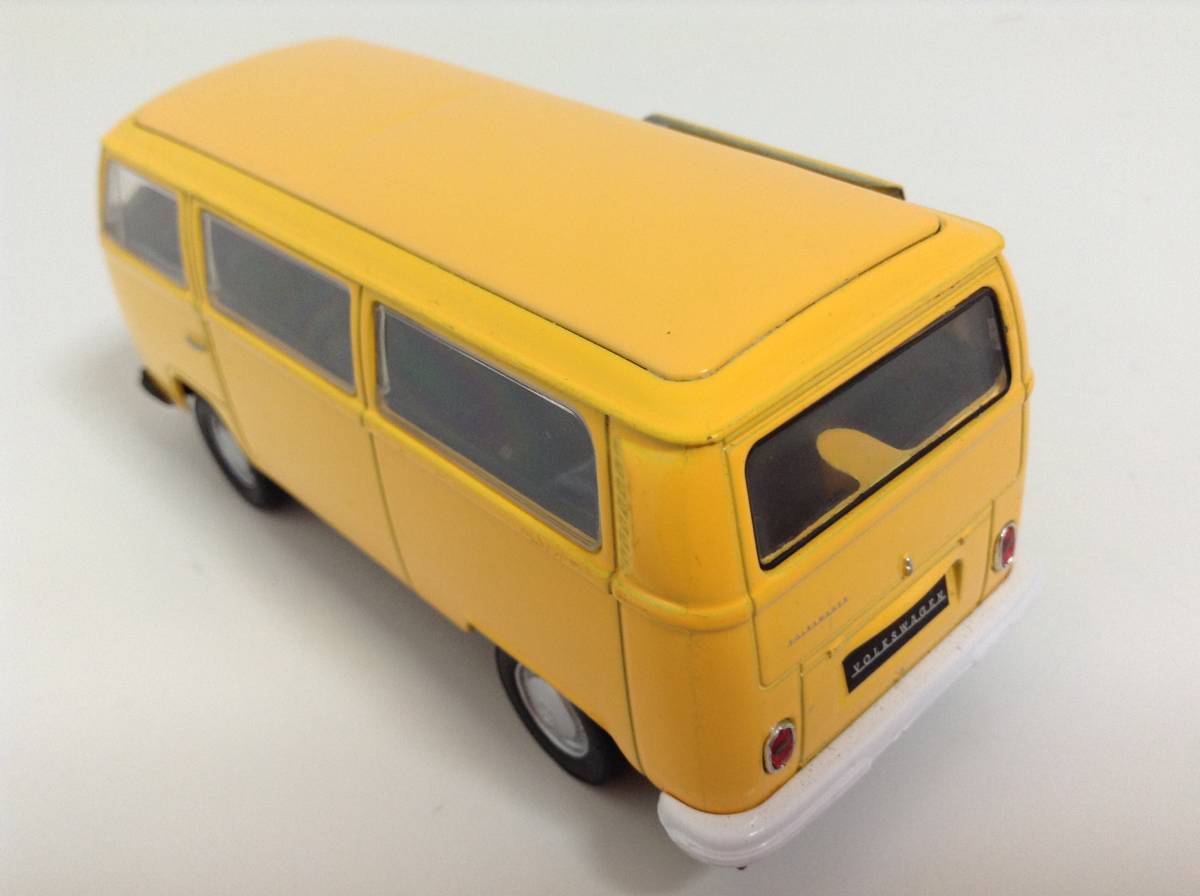 Volkswagen Type II early Ray to автобус T2a более ранняя модель 1968 год ~1971 год 1/39 примерно 11.5cm Welly раздвижная дверь миникар стоимость доставки Y350 желтый 
