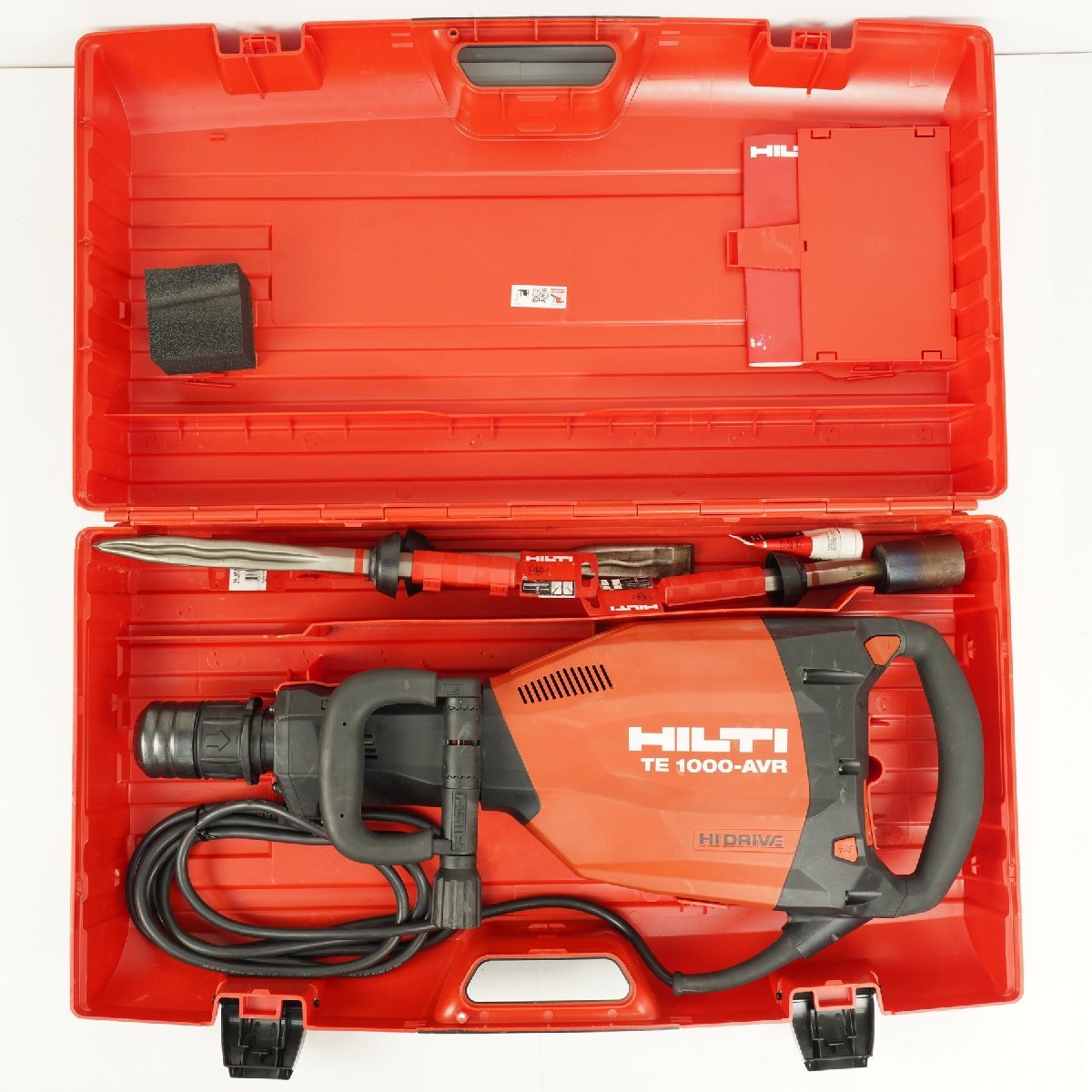 HILTI ヒルティ 電動コンクリートブレーカー TE1000-AVR 100V チゼル付き [K4884]_画像1