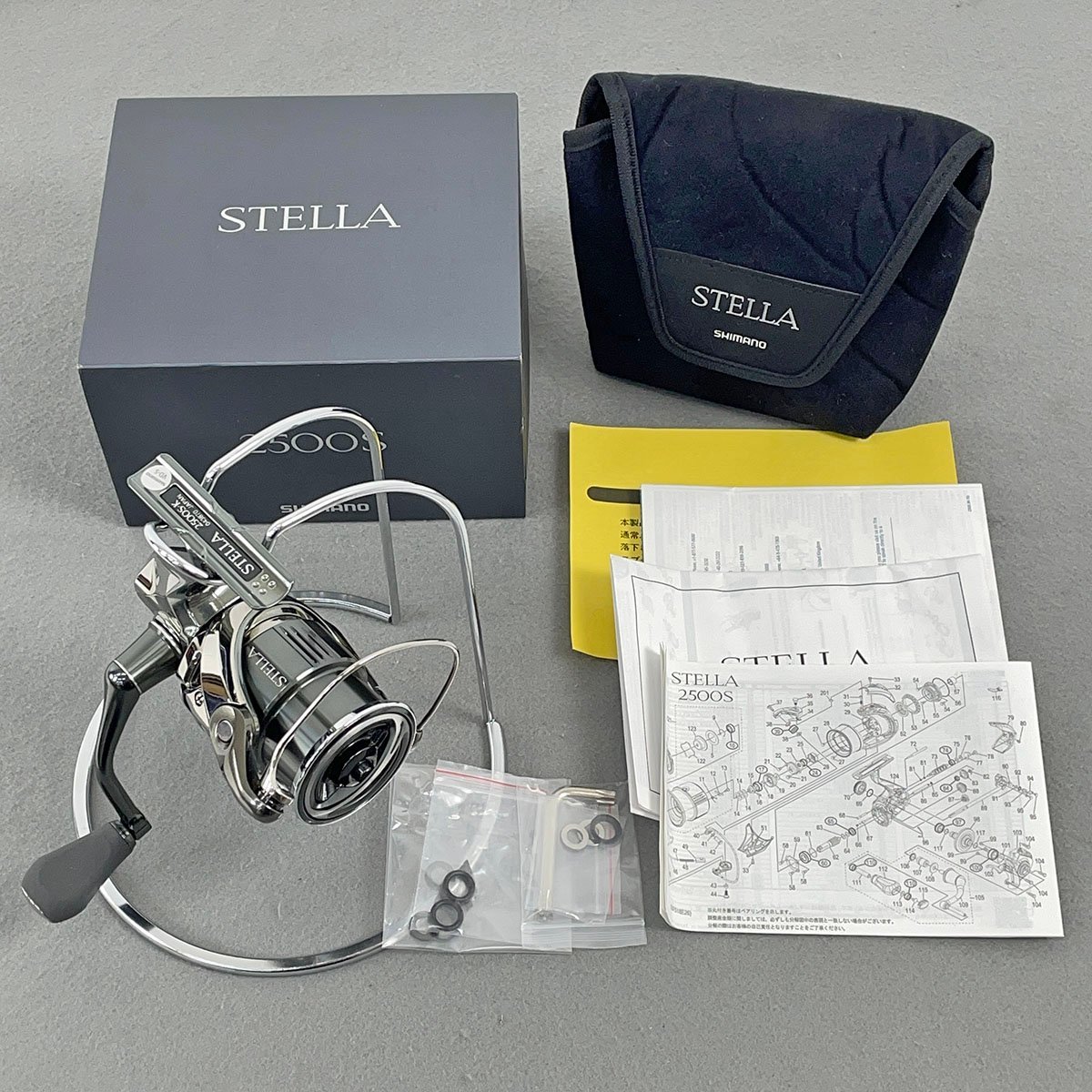 美品 ほぼ未使用 Shimano シマノ 22 STELLA ステラ 2500S スピニングリール 043870 [R12524]_画像1