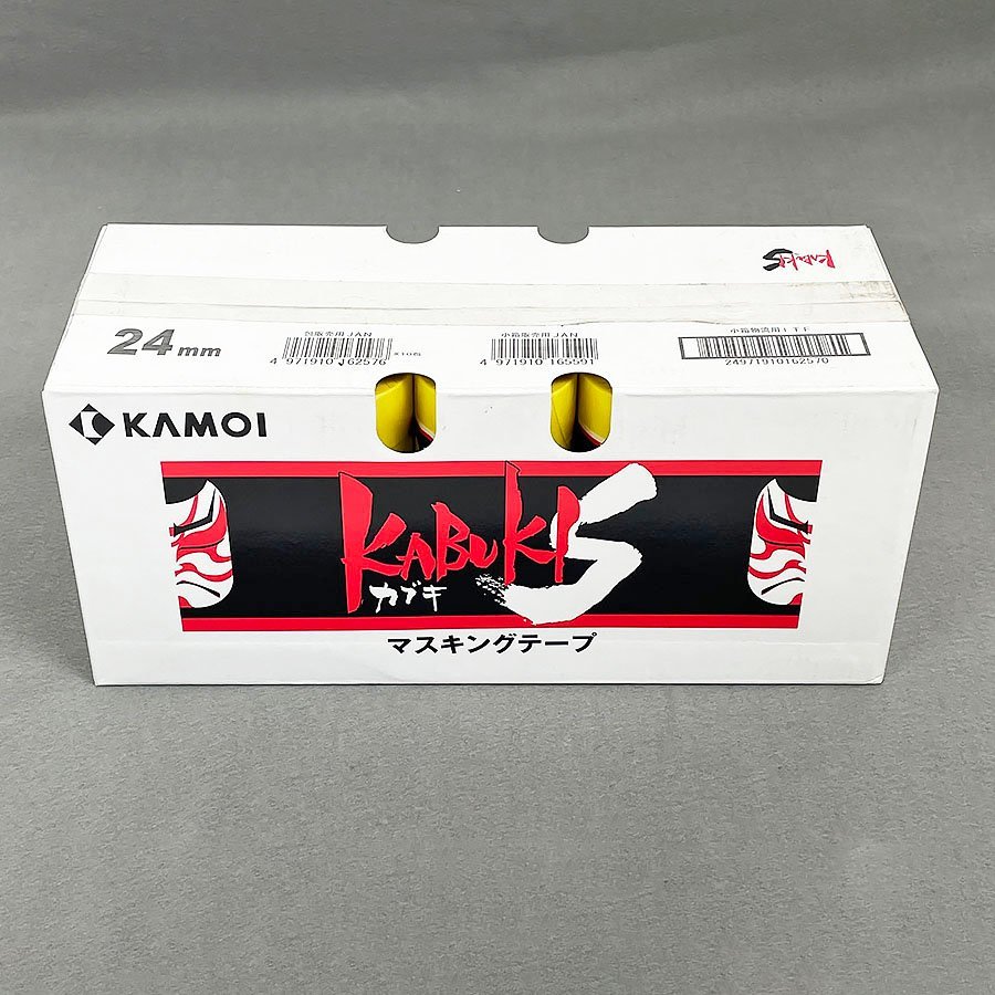 未開封品 KAMOI カモイ マスキングテープ KABUKI S カブキ 24mm×18m 50巻入 [R12475]_画像1