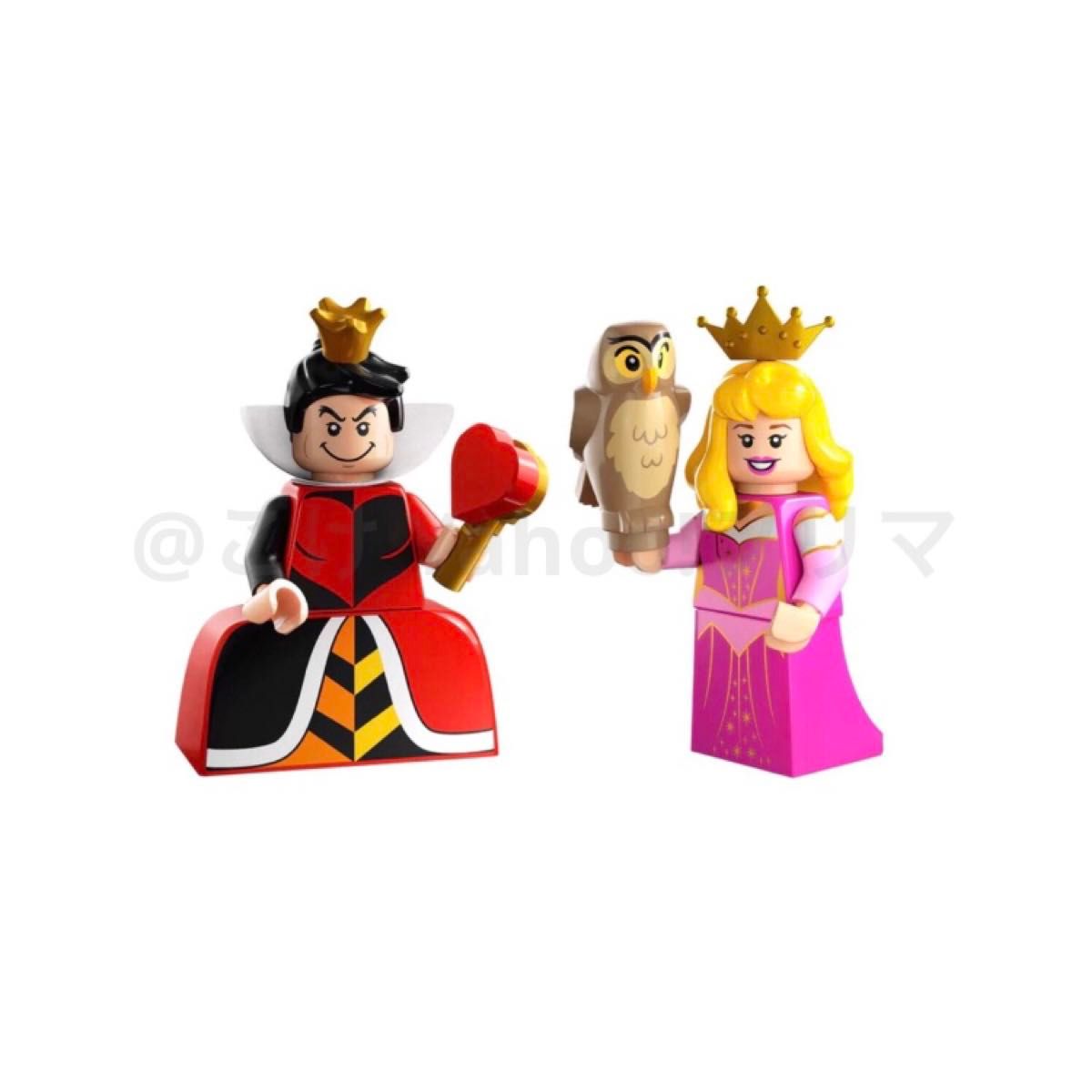 レゴ(LEGO) ディズニー 100 ミニフィギュア ハートの女王 オーロラ姫 2点セット