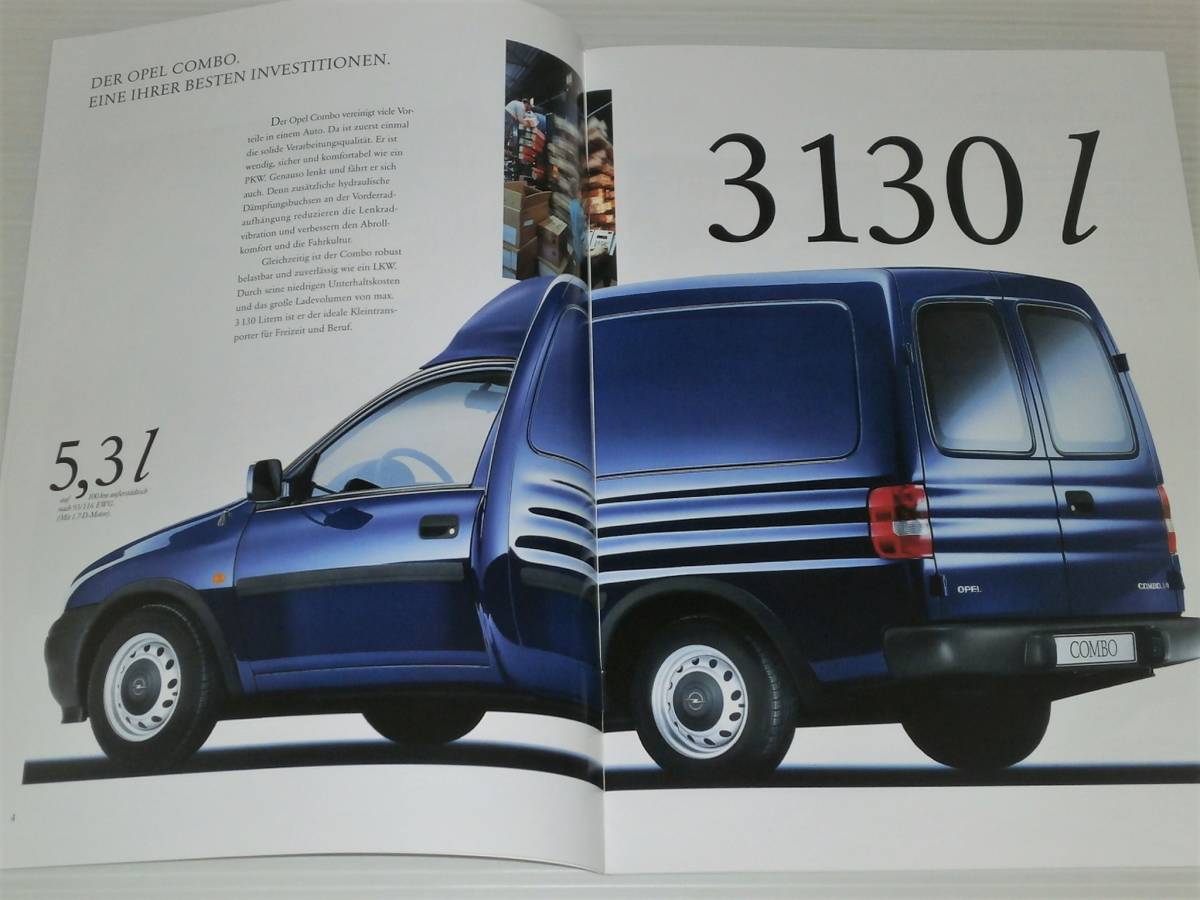 [ catalog only ] Opel COMBO/COMBO TOUR combo / combo Tour 1998 year about 