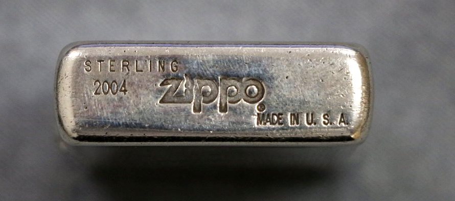 １円～【喫煙具】2004 ZIPPO ジッポーライター STERLING スターリングシルバー 2004年製　_画像2