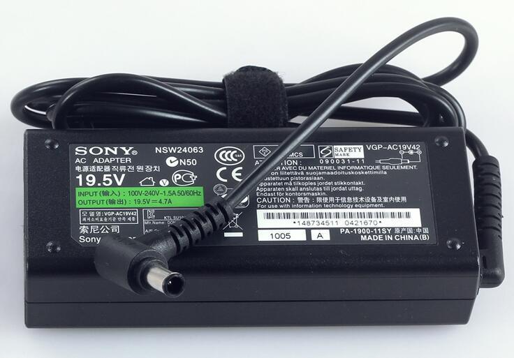 即日発送　 SONY VAIO VGN-NW71FB/W VGN-NW70JB VGN-NW51FB/W VGN-NW50JB 電源 ACアダプター 19.5V 4.7A 充電器 ACコード付属 新品_画像2