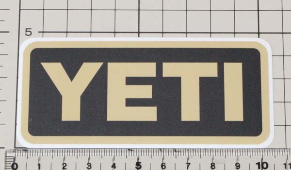 イエティ ロゴ ステッカー YETI LOGO STICKER E シール デカール クーラー タンブラー アウトドア チューン デコ カスタム ネコポス 新品の画像2