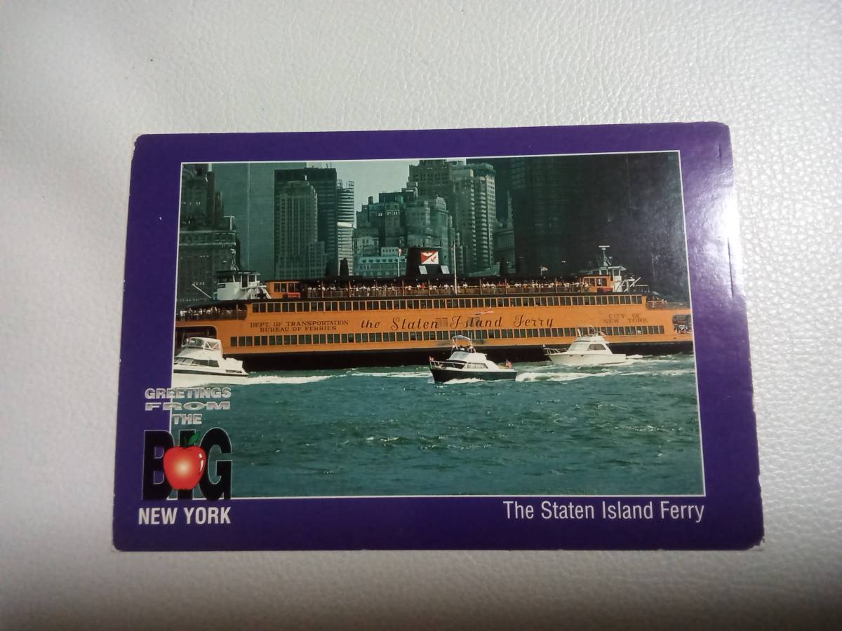 【絵葉書】 アメリア　ニューヨークの絵葉書 　４枚セット 　新品未使用_Staten Island Ferry