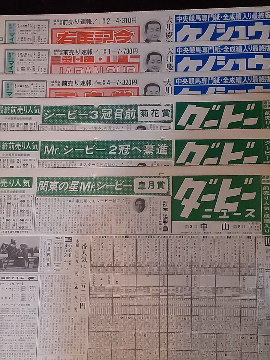 ミスターシービー 三冠&天皇賞秋 JC 有馬記念 競馬新聞|Yahoo ミスターシービー 三冠&天皇賞秋 JC 有馬記念 競馬新聞|Yahoo