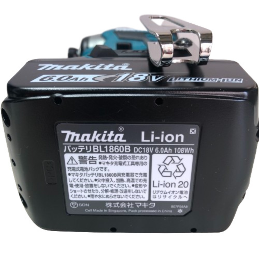 ◇◇ MAKITA マキタ 充電式インパクトドライバ 18ｖ 充電器・充電池２個・ケース付 TD173DRGX 未使用に近い_画像6