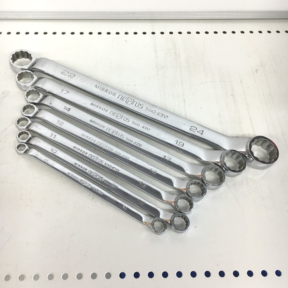 △△ KTC ケーティーシー nepros ネプロス 7点セット 8mm~24mm 傷や汚れあり