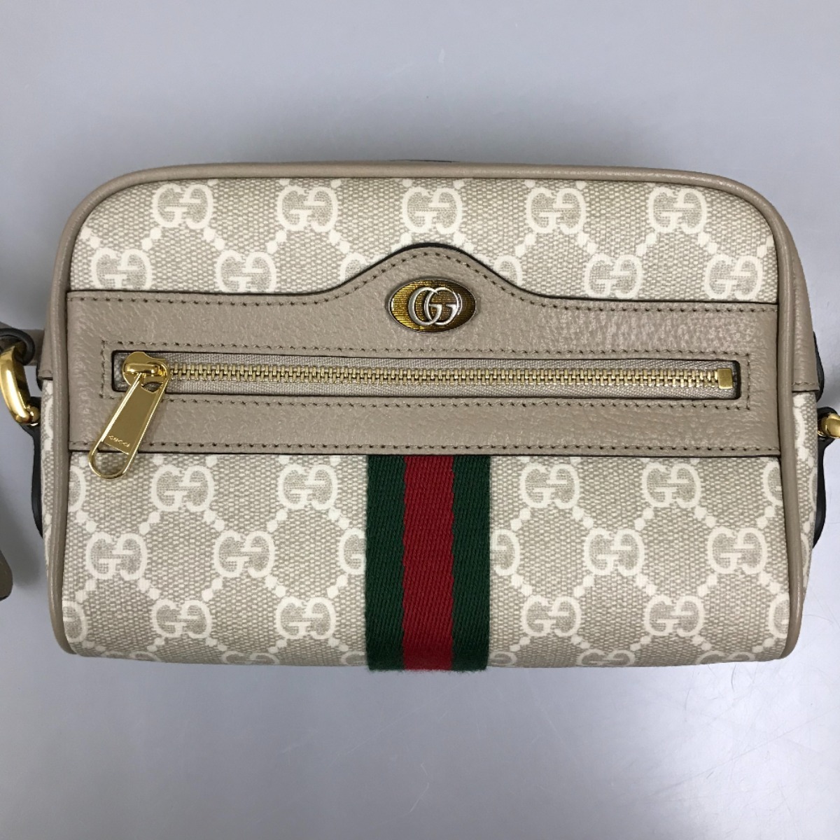 ## GUCCI グッチ オフィディアショルダーバッグ GGスプリング キャンバス 517350 ベージュ 目立った傷や汚れなし_画像3