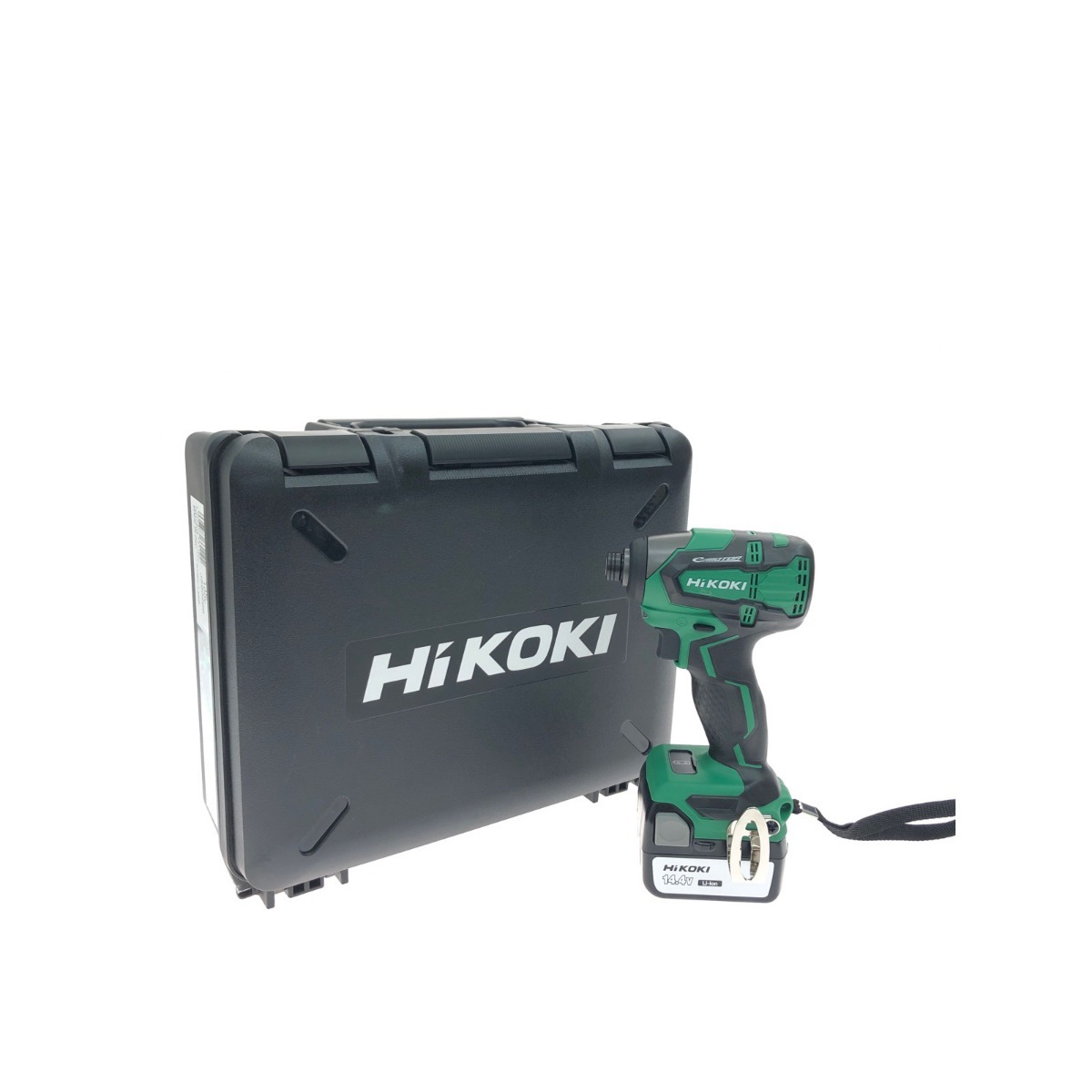 ▼▼ HiKOKI ハイコーキ 電動工具 コードレス式 14.4V インパクトドライバ 充電器・充電池2個付 WH14DB 目立った傷や汚れなし