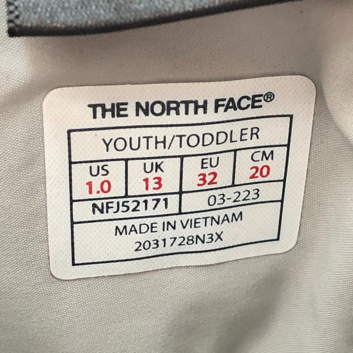 □□ THE NORTH FACE ザノースフェイス ヌプシ ブーティー WP SE 防寒ブーツ 20cm NFJ52171 ブラック 目立った傷や汚れなし_画像8