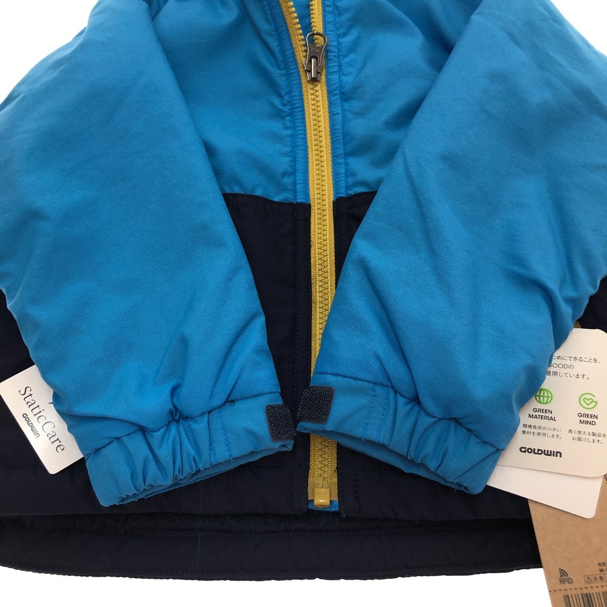 □□ THE NORTH FACE ザノースフェイス コンパクトノマドジャケット 80cm NPB72257 ブルー×ネイビー 目立った傷や汚れなし_画像4