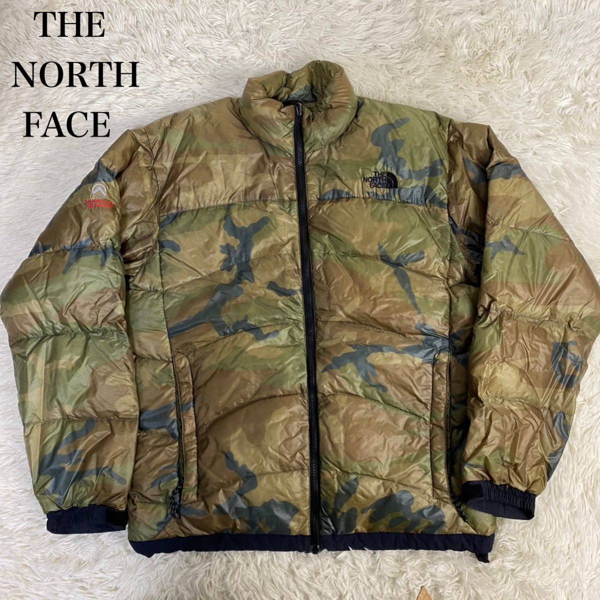 THE NORTH FACE ノースフェイス　ダウンジャケット　L サミットシリーズ カモフラ　迷彩　アウトドア メンズ