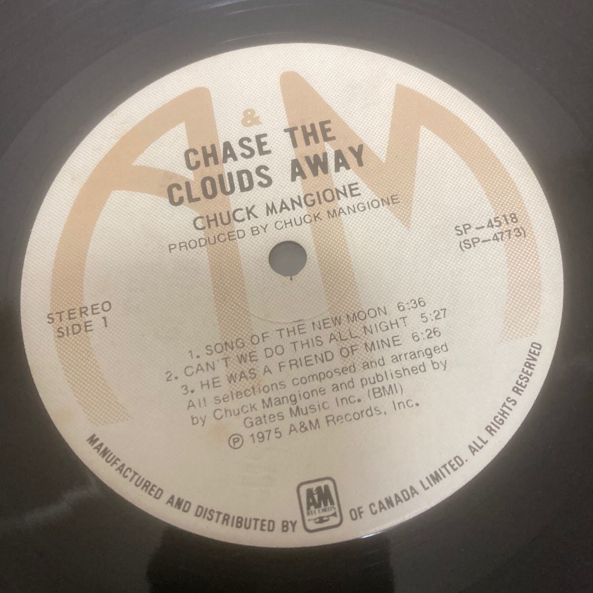 chuck mangione chase the clouds away lp_画像3
