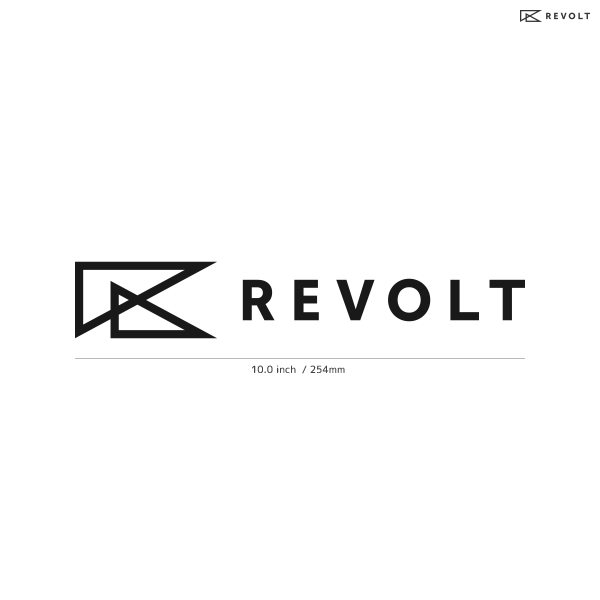 【REVOLT】リボルト★01★ダイカットステッカー★切抜きステッカー★JPN2★10.0インチ★25.4cm_画像1