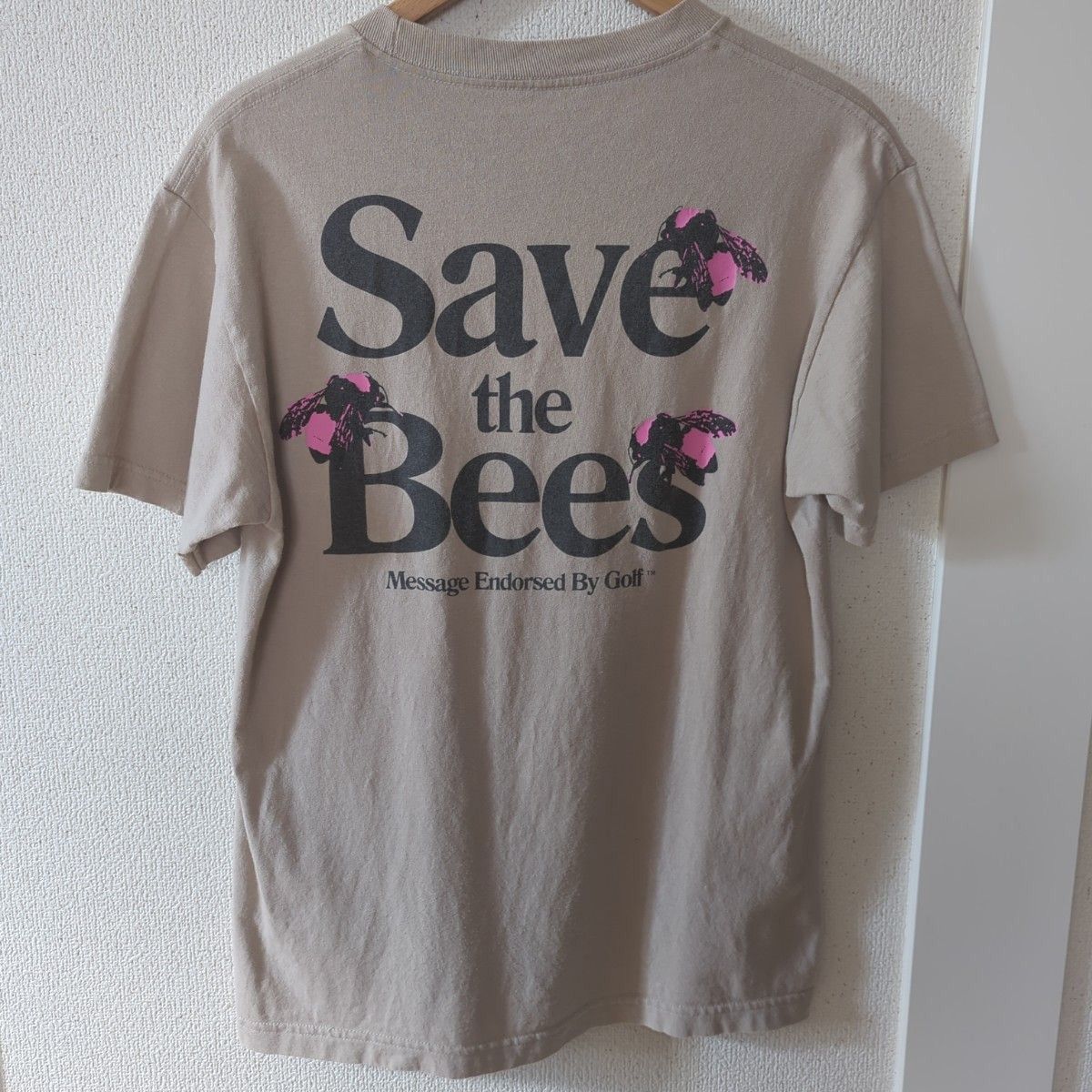 アメリカ購入　GOLF WANG 　FlowerBoy  Tシャツ タイラーザクリエイター　ODD FUTURE　カーキーベージュ