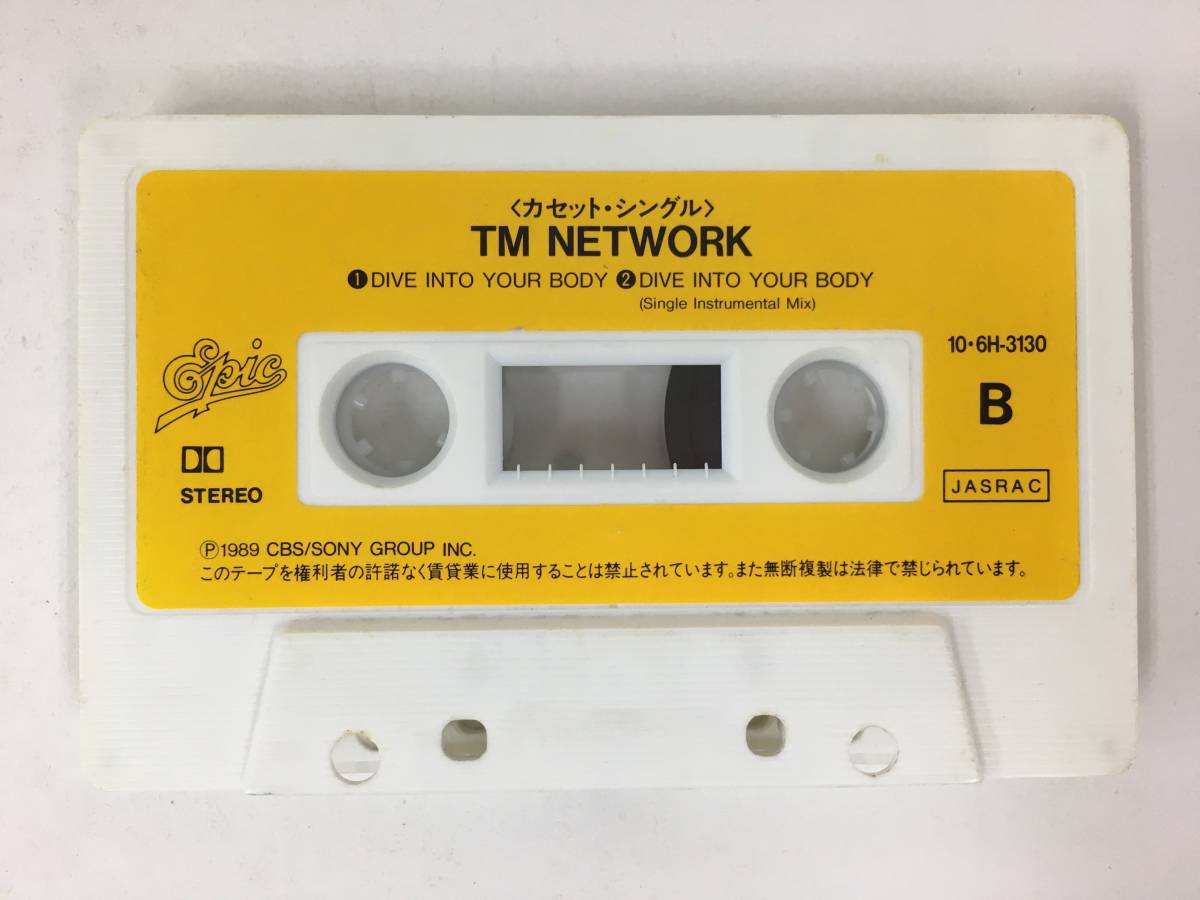 ■□O703 TM NETWORK TMネットワーク DIVE INTO YOUR BODY ダイヴ・イントゥー・ユア・バディー カセットテープ□■_画像7