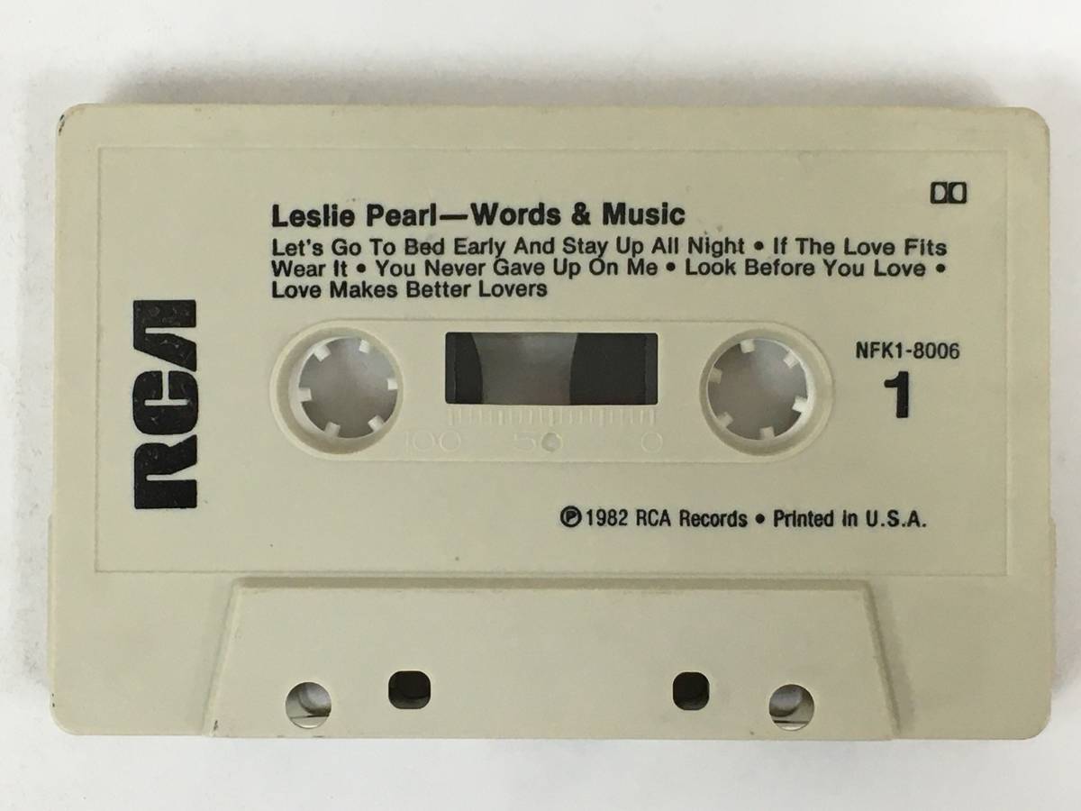 ■□T665 LESLIE PEARL レスリー・パール WORDS & MUSIC おしゃれな関係 カセットテープ□■の画像6