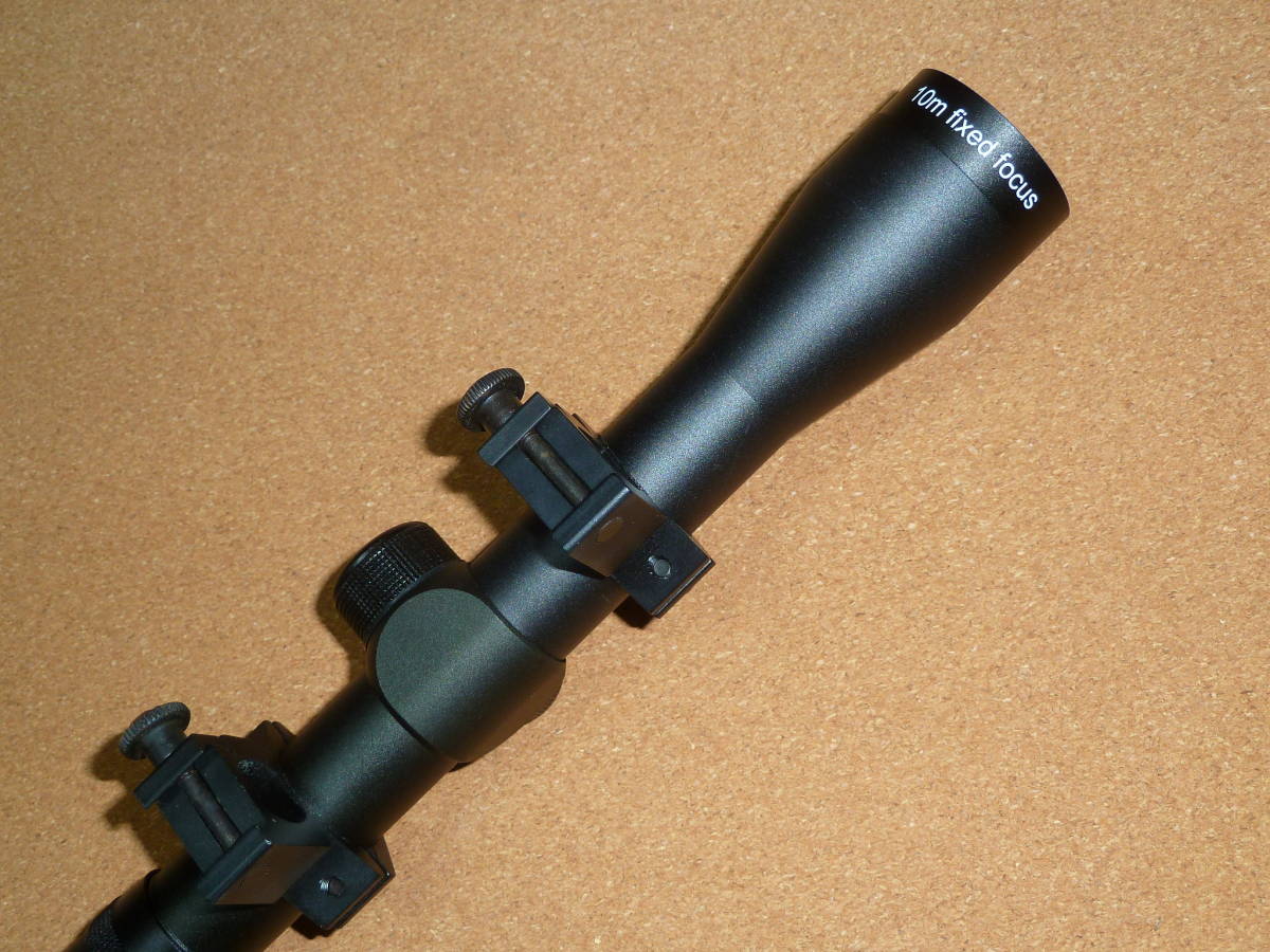 APS競技用 ライフルスコープ MRS-3 倍率 4×32 マウントリング付 マルゼン MARUZEN APS scope S487_画像6