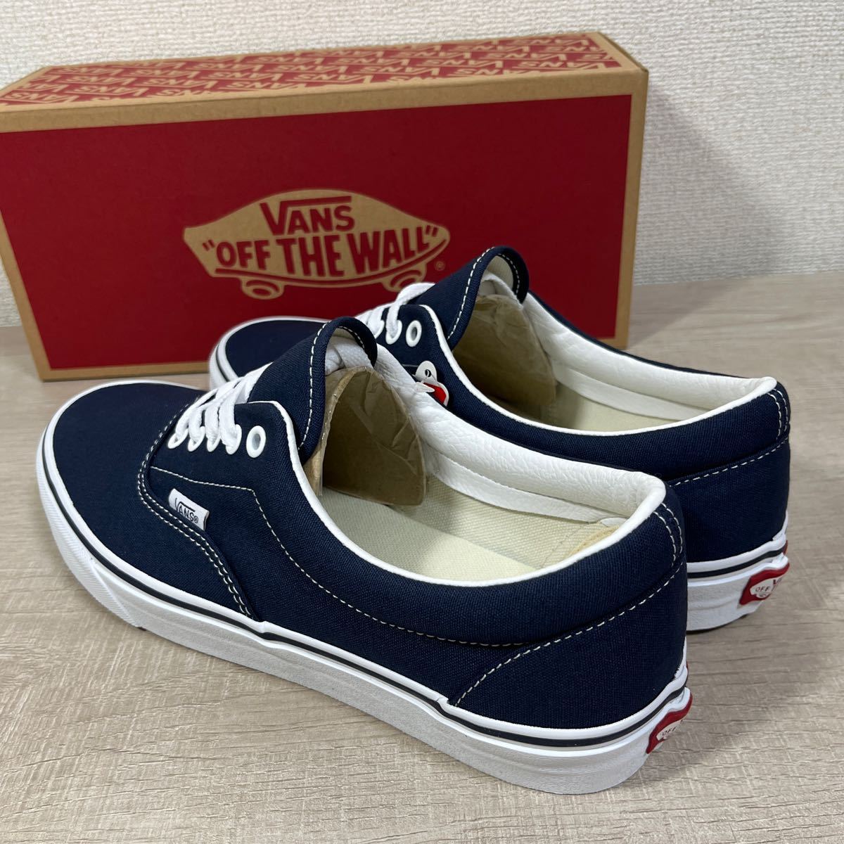 1円スタート売切り 新品未使用 vans バンズ ERA エラ 定番カラー ネイビー USA企画 完売品 27.5cm SK8 オーセンティック オールドスクール_画像5