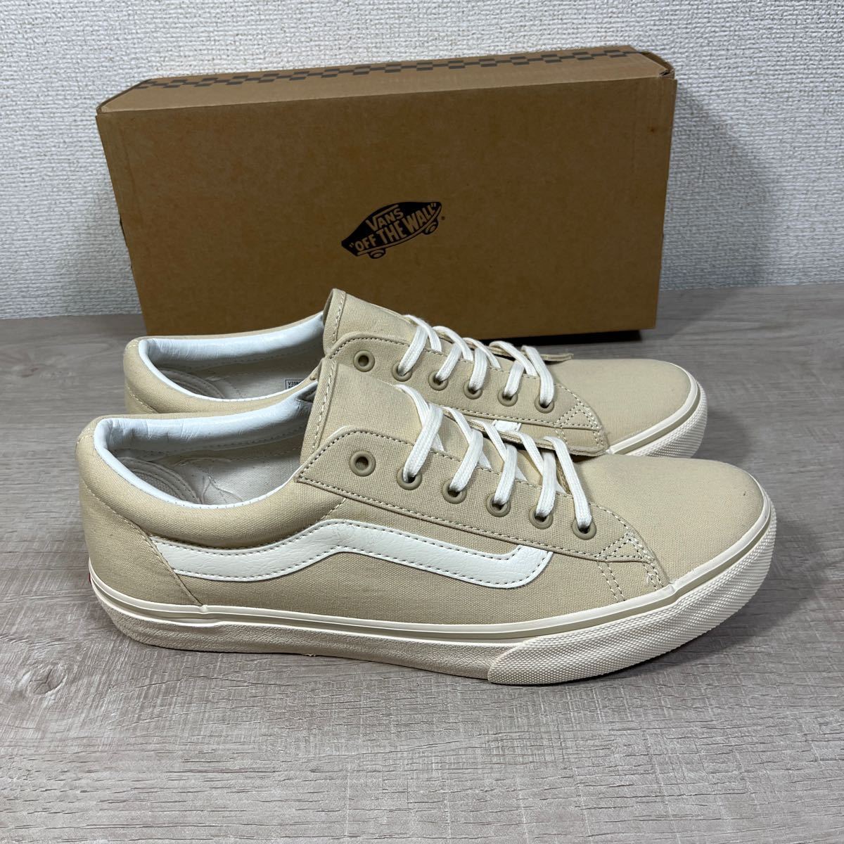 1円スタート売切り 新品未使用 vans RIPPER バンズ リッパー 完売品 ベージュ 27cm オーセンティック ERA オールドスクール_画像3