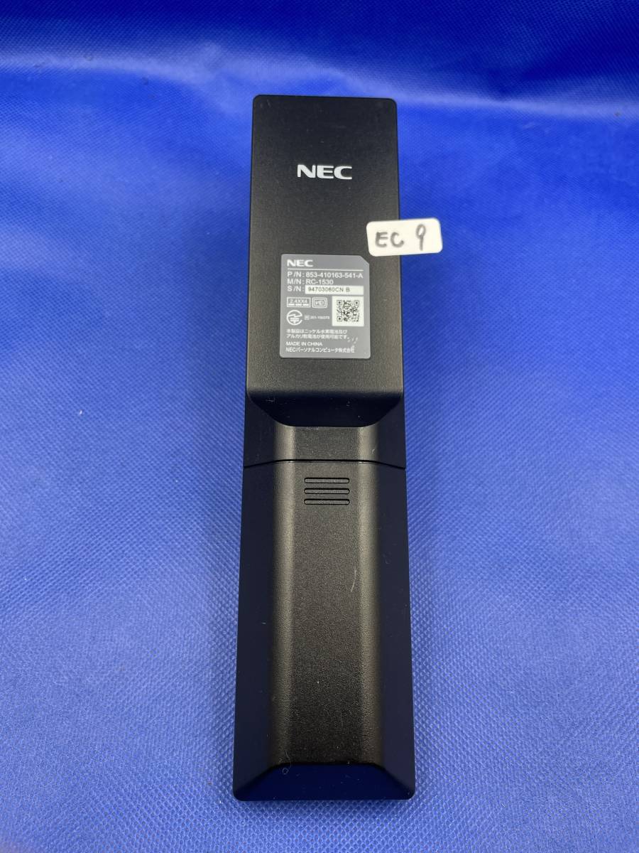 EC9 NEC Lavie 853-410163-541-A 「RC-1530」 PC用リモコン PC-DA370GAW PC-DA370 DA770 MAB DA770の画像4
