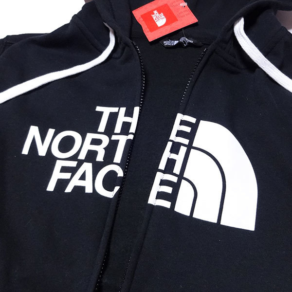 新品 THE NORTH FACE ザ ノースフェイス パーカー フルジップ ブラック アウトドア S 裏起毛 ハーフドーム 正規品_画像4