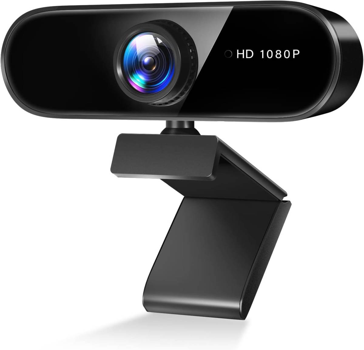 ウェブカメラ フルHD 1080P高 画質 200万画素 マイク内蔵 USBカメラ 自動光補正 30FPS 超広角95° クリップ/スタンド式 U77の画像1