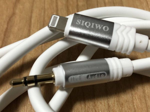 SIQIWO iPhone オーディオ 変換ケーブル Lightning to 3.5 mm オスAux オーディオケーブル 車載用 HIFI (2M) W134_画像8