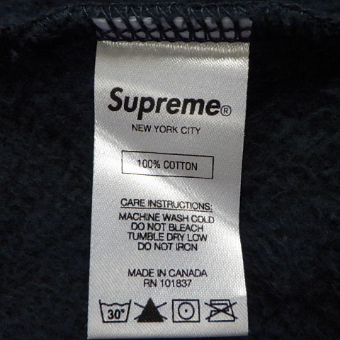 ☆ 19AW Supreme シュプリーム Small Box Crewneck スモール ボックス スウェット トレーナー box logo ボックスロゴ (ネイビー紺M)GSA_画像7