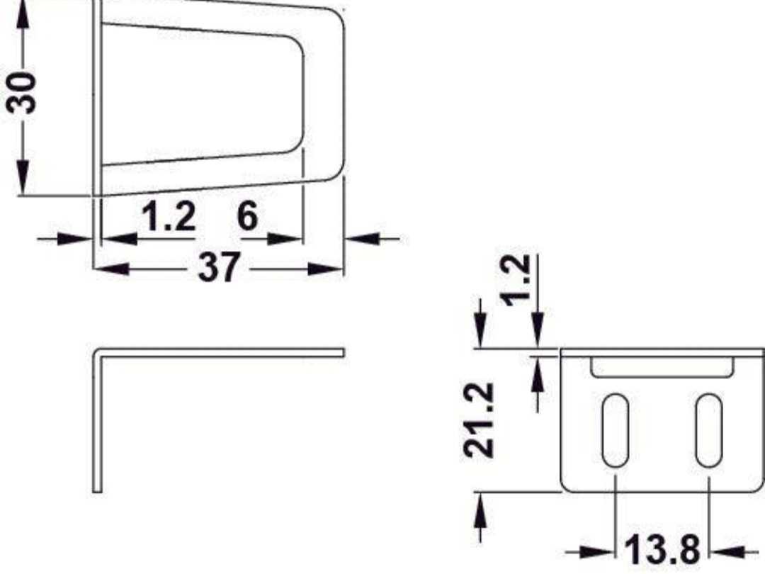 ドアラッチ, 耐震ラッチ H 型 白 (3個セット)No.4_画像8