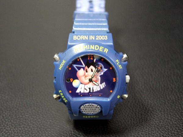 ASTRBOY Astro Boy Lotte pastry voice recorder built-in wristwatch boi Swatch 2003 year not for sale 