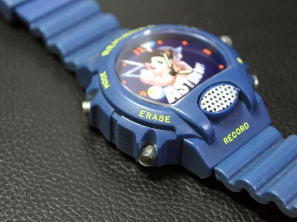 ASTRBOY Astro Boy Lotte pastry voice recorder built-in wristwatch boi Swatch 2003 year not for sale 