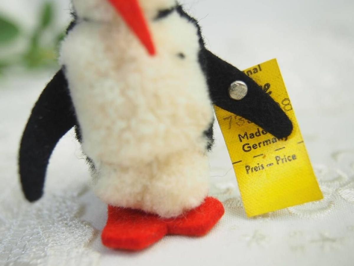 ★シュタイフ★Woolen Penguin 完品★1968年製ぽんぽんペンギン★ビンテージ★Steiff/STEIFF★