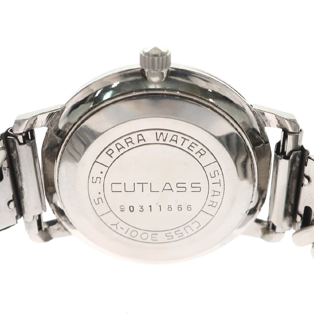 1円スタート 稼働品 CITIZEN シチズン CUTLASS カトラス CUSS-3001-Y デイデイト 自動巻き シルバー文字盤 ラウンド メンズ 腕時計_画像9