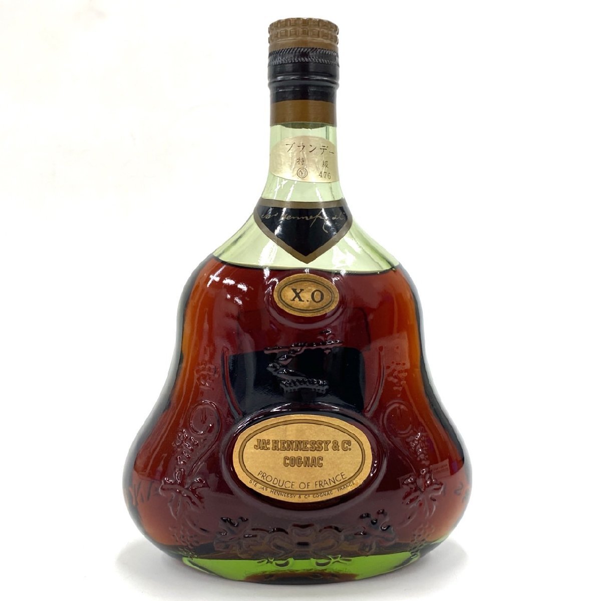 １円スタート 未開栓 JAs. HENNESSY&Co. ジャズヘネシー XO 旧 グリーンボトル 金キャップ ブランデー コニャック 700ml 40度 お酒_画像1