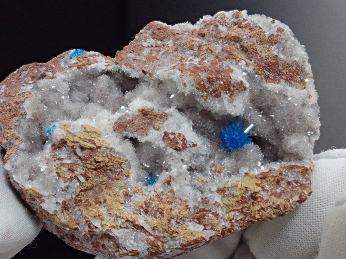 【金平糖】ペンタゴナイト&ヒューランダイト　ペンタゴン石&輝沸石　原石　標本_画像3