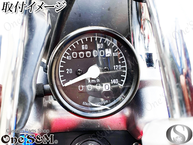 B6-6B 140km/h スケール ブラックメーター モンキー ゴリラ エイプ50 エイプ100 Ape50 NS1 NS-1 NSR50 NSR80 XR50 モタード XR100 汎用_画像6