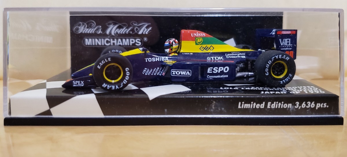 PMA 1/43 エスポ ラルース ローラ LC90 ランボルギーニ 1990 №30 鈴木亜久里 ミニチャンプス F1の画像1