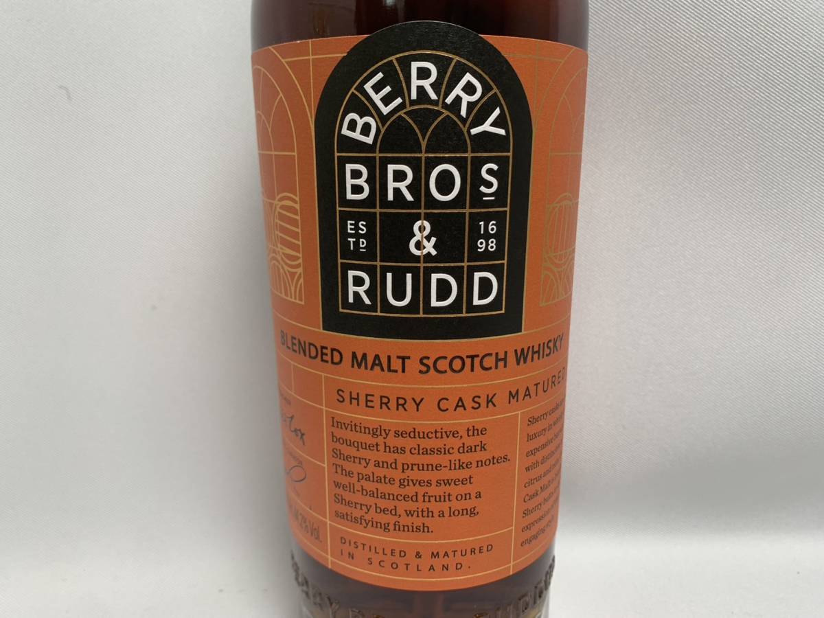 BB＆R BERRY BROS & RUDD ベリー ブラザーズ ＆ ラッド クラシック シェリーカスク 700ml 44.2％_画像2