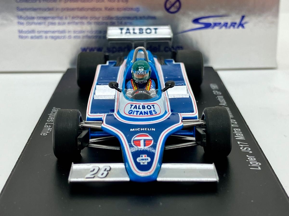 1/43 ジタン リジェ JS17 #26 J ラフィー 1981オーストリアGP 1/43 ジタン リジェ JS17 #26 J ラフィー 1981オーストリアGP