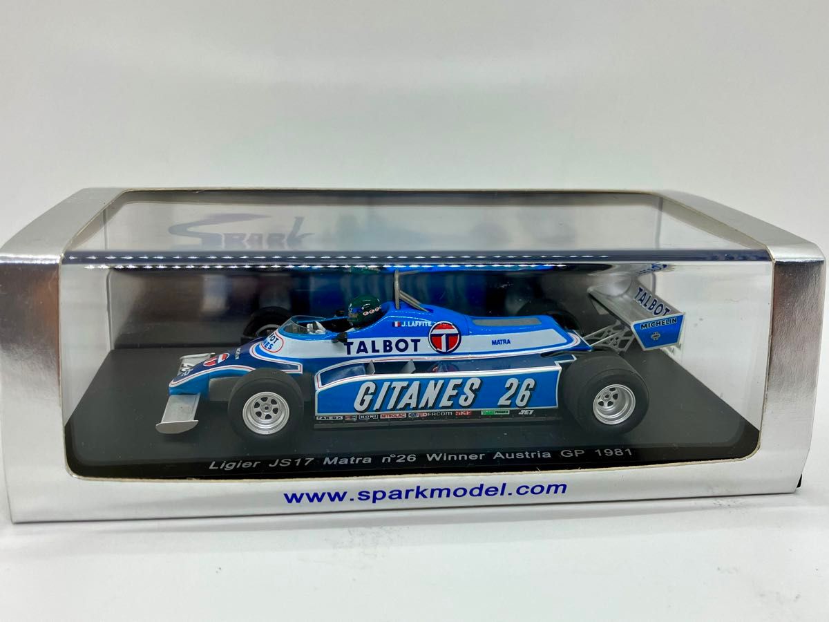 1/43 ジタン リジェ JS17 #26 J ラフィー 1981オーストリアGP 1/43 ジタン リジェ JS17 #26 J ラフィー 1981オーストリアGP