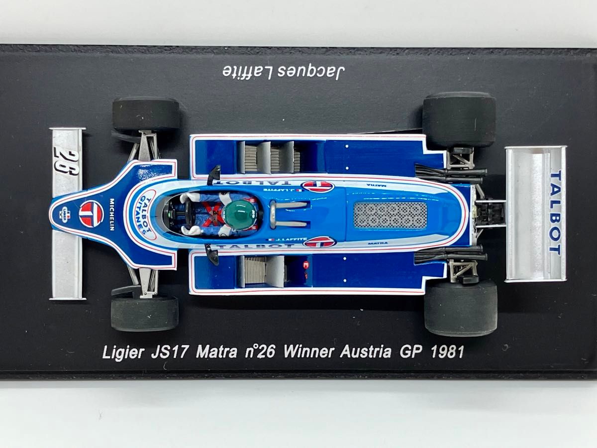 1/43 ジタン リジェ JS17 #26 J ラフィー 1981オーストリアGP 1/43 ジタン リジェ JS17 #26 J ラフィー 1981オーストリアGP