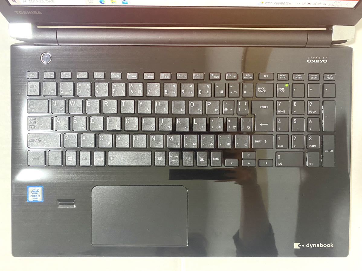 【Office 2021 Pro付き！】東芝　TOSHIBA　Dynabook　AZ65/AB　ノートパソコン　Windows10 HOME　Core i7 6500U　8GB　SSHD1TB_画像4