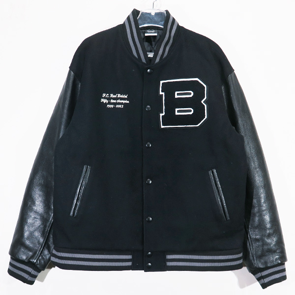 F.C.Real Bristol エフシーレアルブリストル 23AW VARSITY JACKET バーシティ ジャケット アウター スタジャン F.C.R.B. Jaz ten