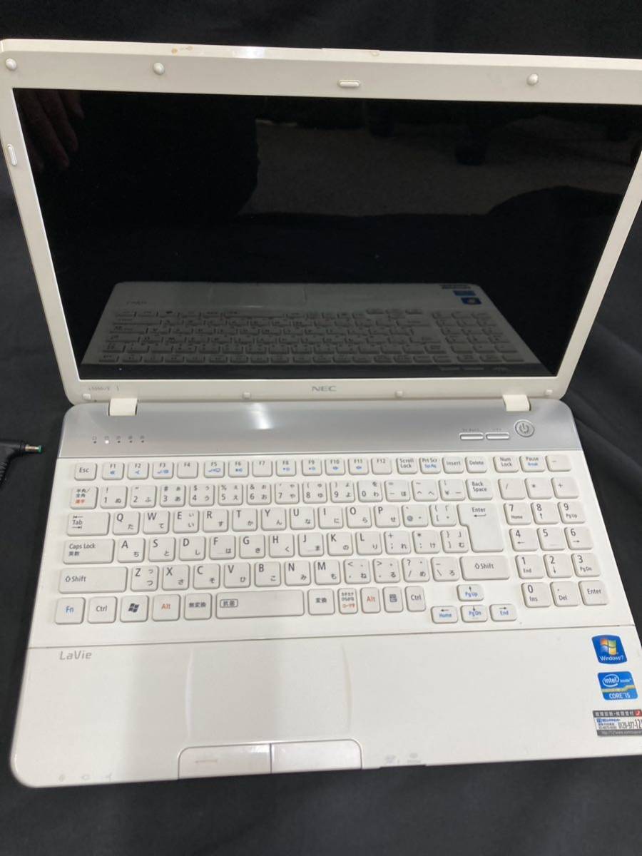 NEC PC-LS550ES1KS LaVie LS550/E　通電のみ確認済み　ジャンク_画像3