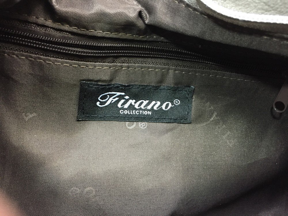 【未使用タグ付き】FIRANO フィラノ クロスステッチ 2WAY トートバッグ 401438 コインケース欠品 カラー：グレー レディース ハンドバッグ_画像4