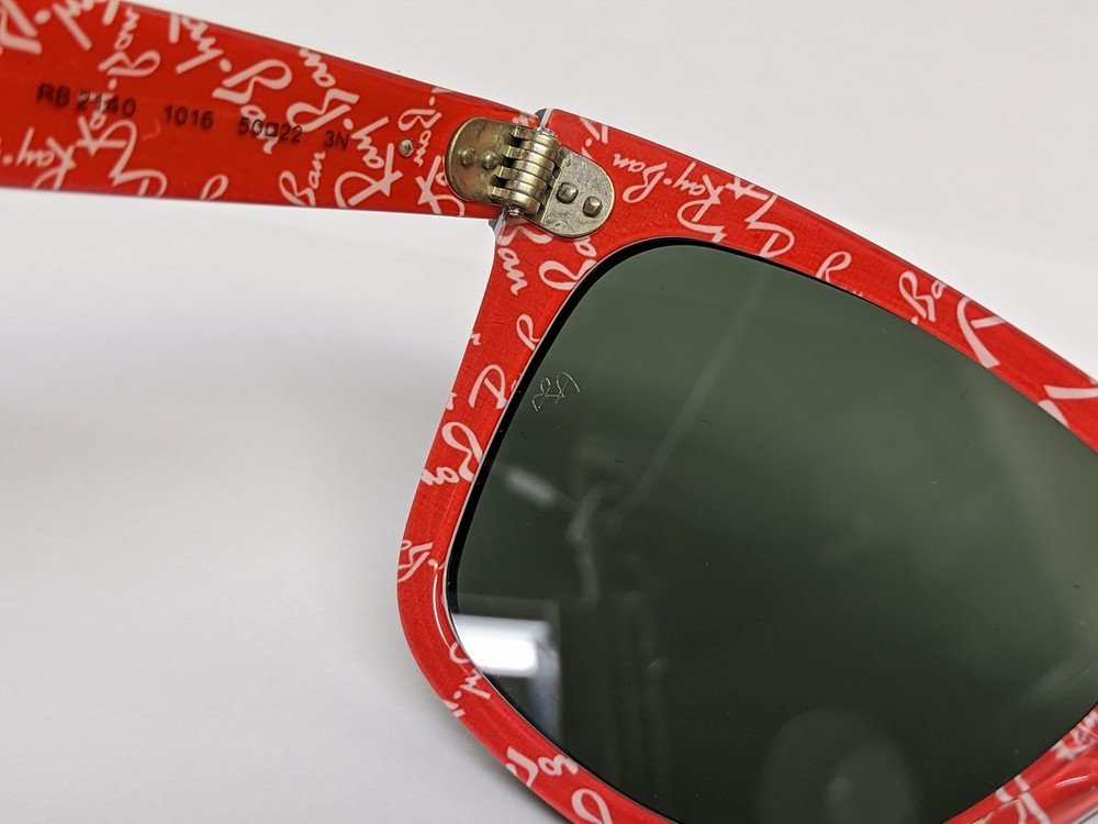 Ray Ban レイバン ウェイファーラーサングラス RB2140 1016 52□22 カラー：ブラック/レッド_画像6